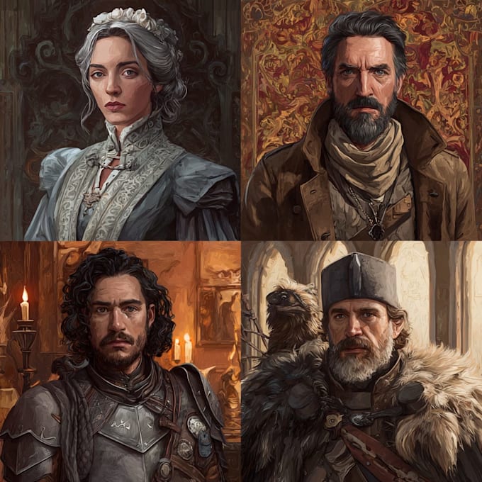 Design custom dnd party portraits and group art by Nunguiqrd | Fiverr