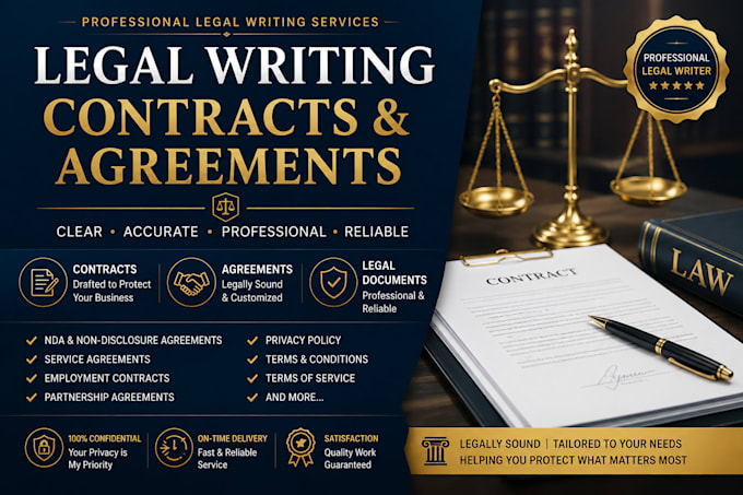 write legal contracts and agreements