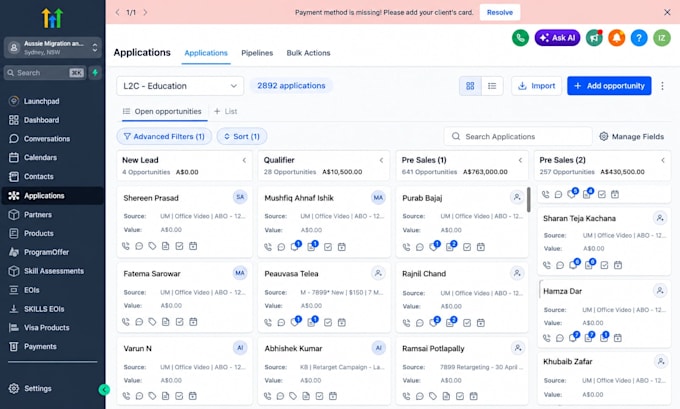 build gohighlevel websites, funnels and automations