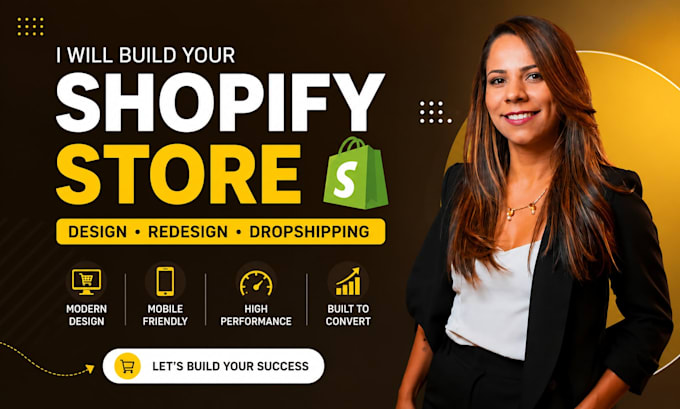 build a modern shopify website and redesign shopify store