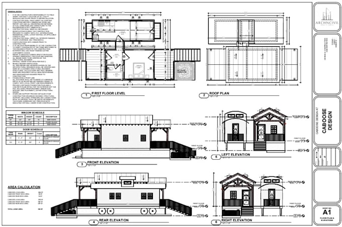 do full architectural permit set in ravit, autocad