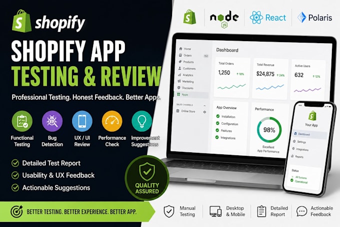 review your shopify app for UX bugs and user experience