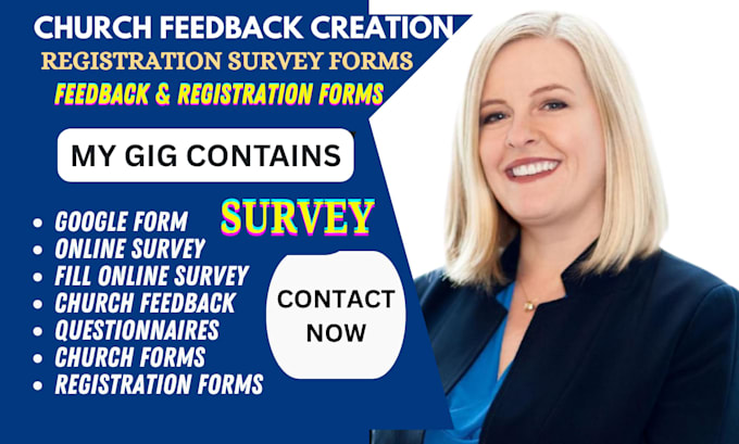 create church feedback and registration survey forms