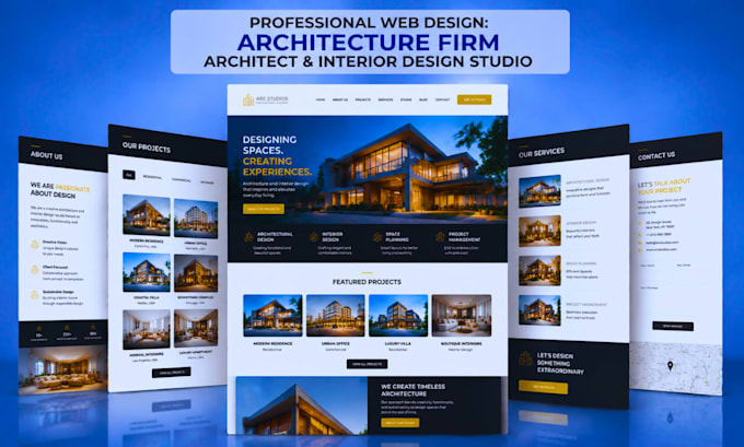 wordpress architecture firm website architect interior design studio website