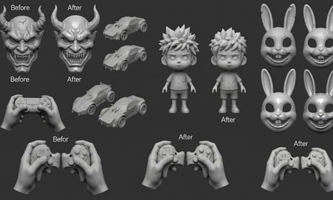 repair stl file, edit obj file, modify custom 3d models for printing