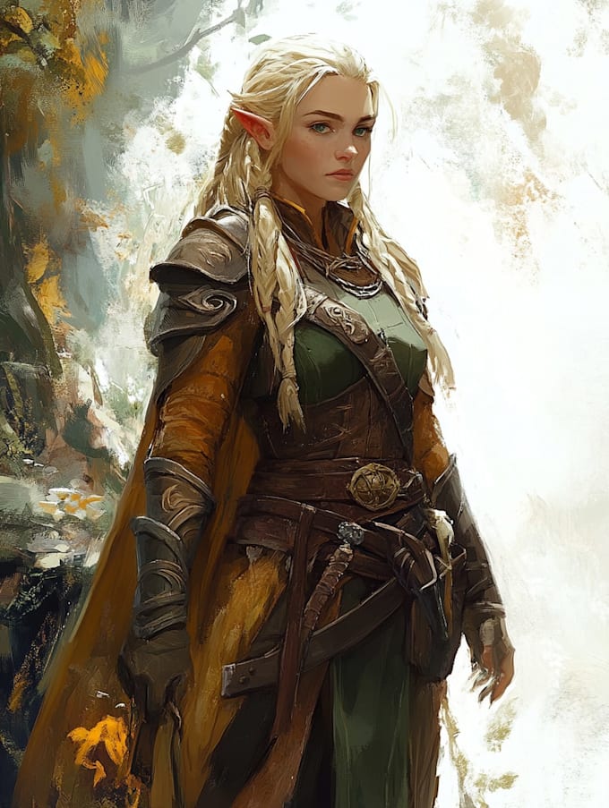 fantasy dnd character illustration