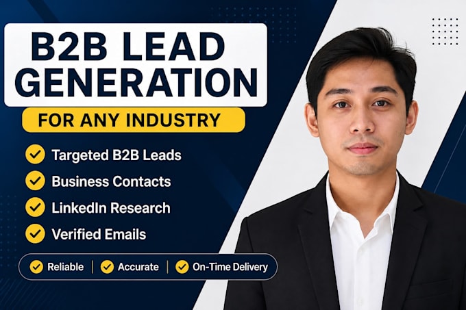 find targeted b2b lead generation, linkedin lead generation, email list building