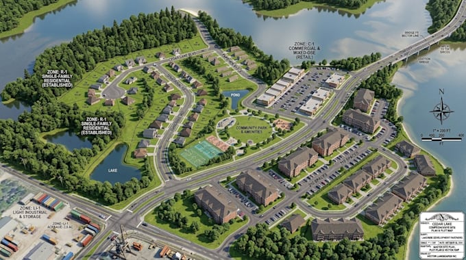 draw a professional site plan plot plan and vector map for city permit