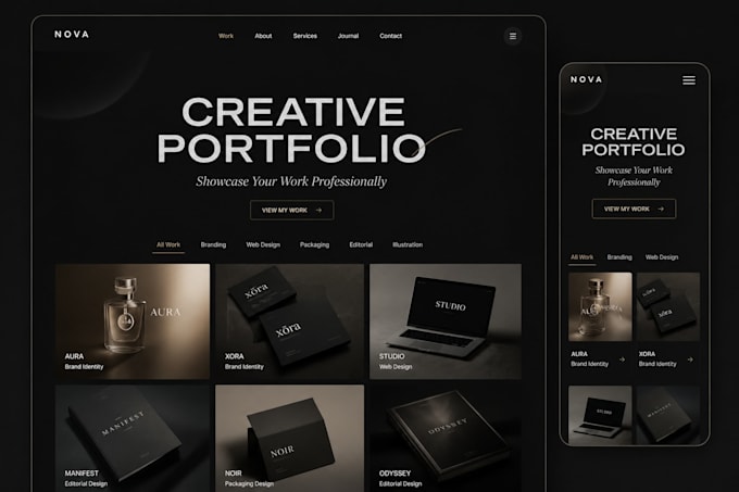 make a premium website for businesses, brands and portfolios