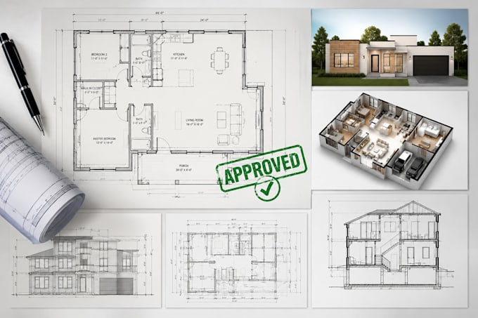 convert PDF sketch blueprint to autocad floor plan dwg