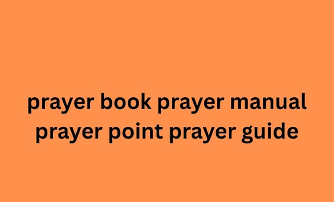 prayer book prayer manual prayer guide prayer point