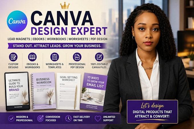 design canva lead magnet ebook workbook worksheet pdf document design