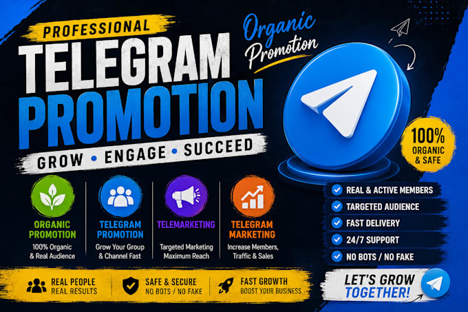 telegram promotion telegram subscriber telegram ads organic promotion