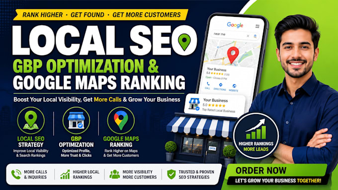 provide local SEO, gbp optimization, and google maps ranking services