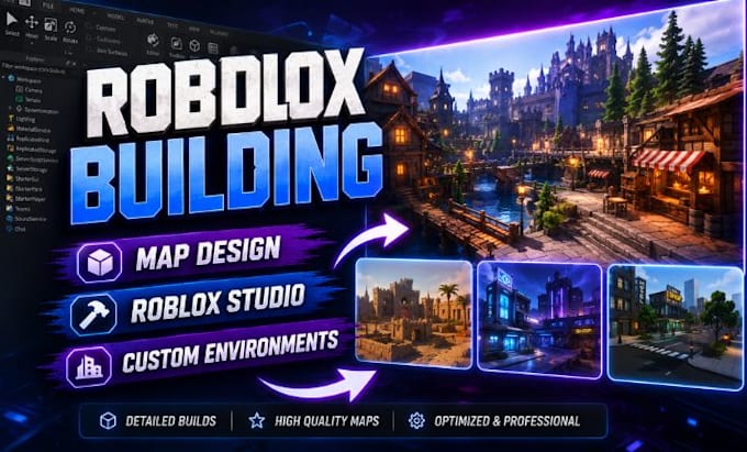 build roblox maps and environments in roblox studio