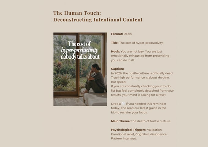 design high retention aesthetic feeds for wellness creators
