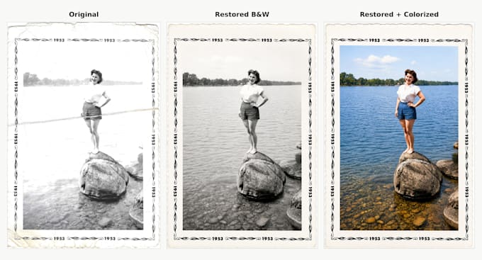 restore and retouch vintage photos