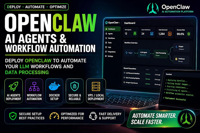 deploy openclaw to automate your llm workflows