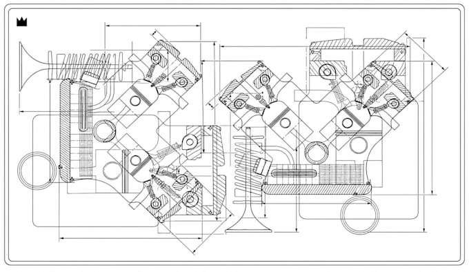 create 2d technical cad drawings for manufacturing with dimensions tolerances