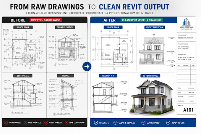 do professional revit bim models, shop drawings, and construction documentation
