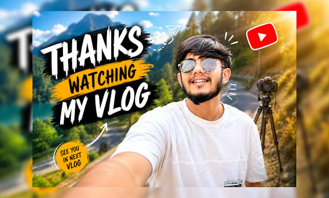 design catchy youtube thumbnail