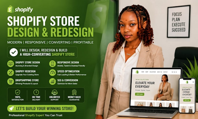 design shopify store website redesign shopify dropshipping store expert