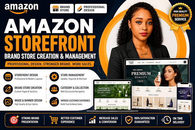 desigh and optimize amazon storefront brand store