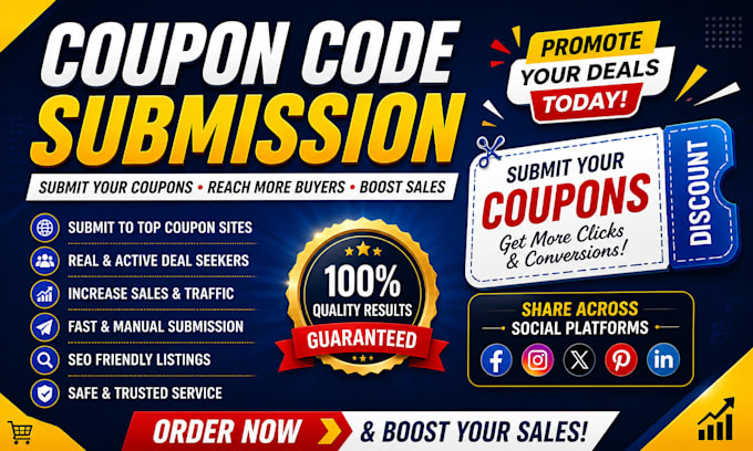 do coupon code submission, deals promotion, coupons marketing, submit coupon