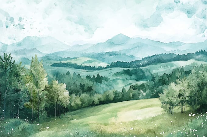 do landscape watercolor paintings