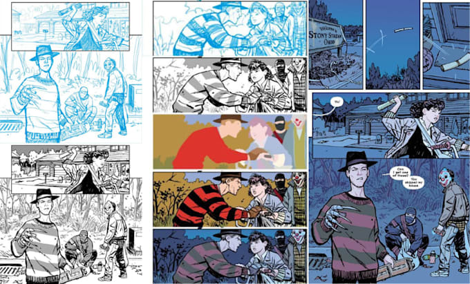create professional comic book illustration, webcomic and graphic novel art
