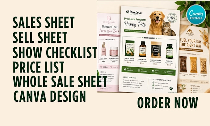 do editable sell sheet sales sheet checklist product sell sheet show checklist