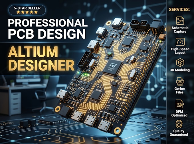 do professional pcb design and schematic in altium designer