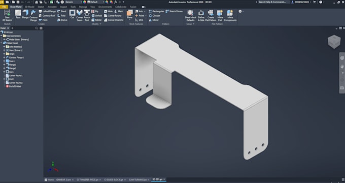 create professional sheet metal design  model
