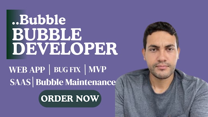 build your bubble io mvp, saas app, web app or ai platform as a developer