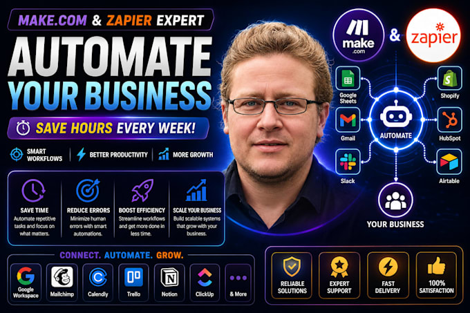 automate your small business workflows with make com and zapier