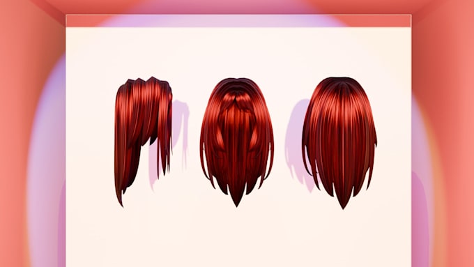 create premium 3d hair
