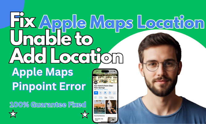setup live apple maps listing fix and verify unable to add apple maps location