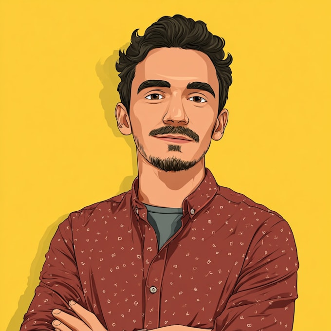 create a professional cartoon portrait avatar