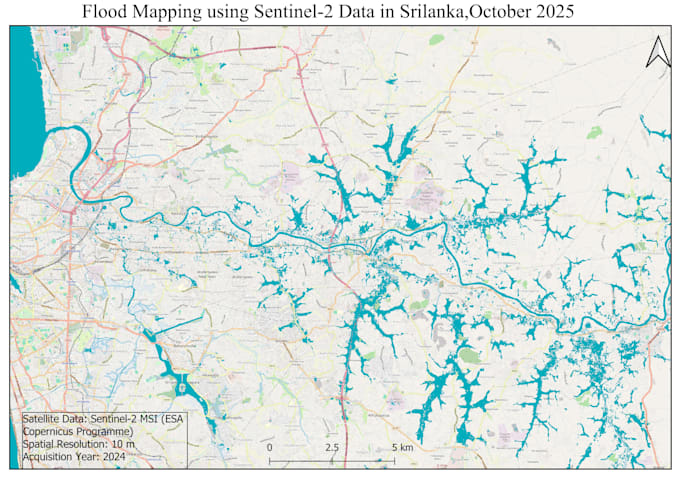 do gis hydrology analysis, watershed delineation and flood mapping
