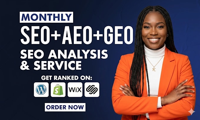 do complete monthly website onpage SEO GEO aeo local and technical optimization