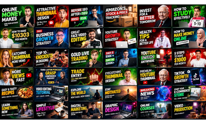 create custom youtube thumbnail design