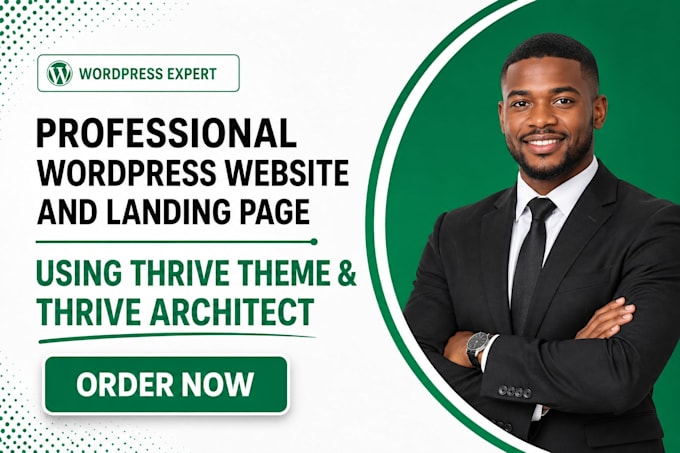 create thrive wordpress website, landing page with thrive theme thrive architect