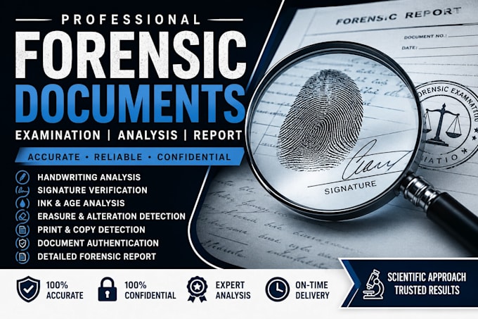 create professional forensic document designs