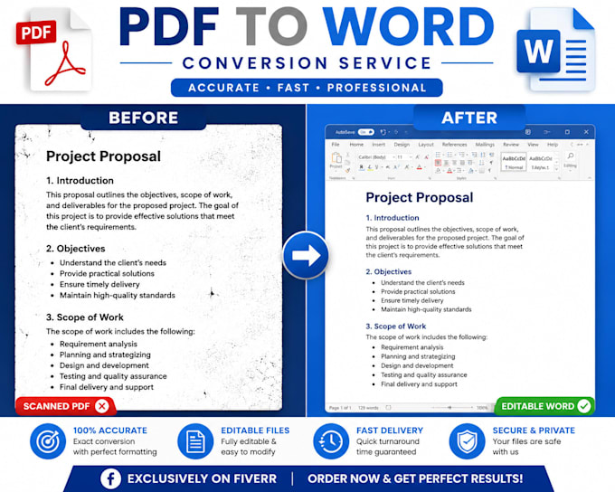 convert to word professionally with accurate formatting