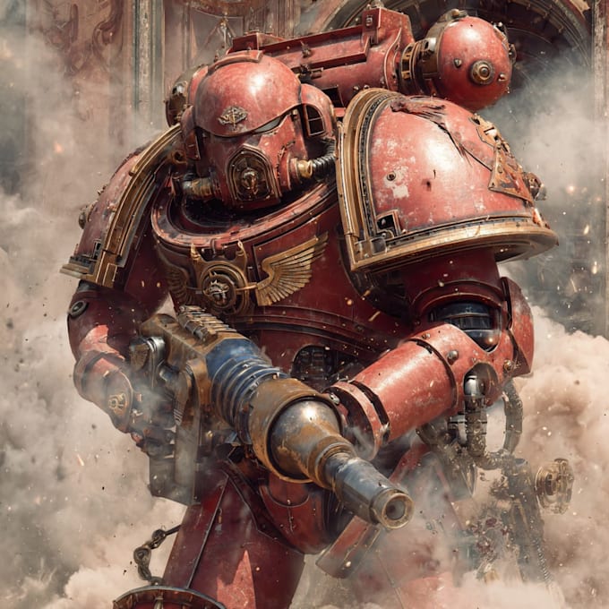 make warhammer 40k character art