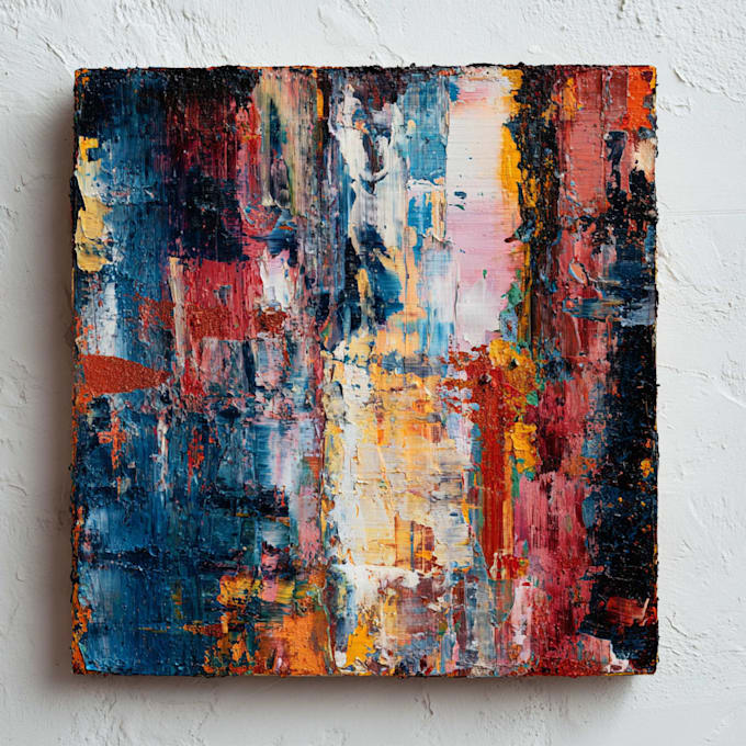 paint modern abstract artwork and custom illustration