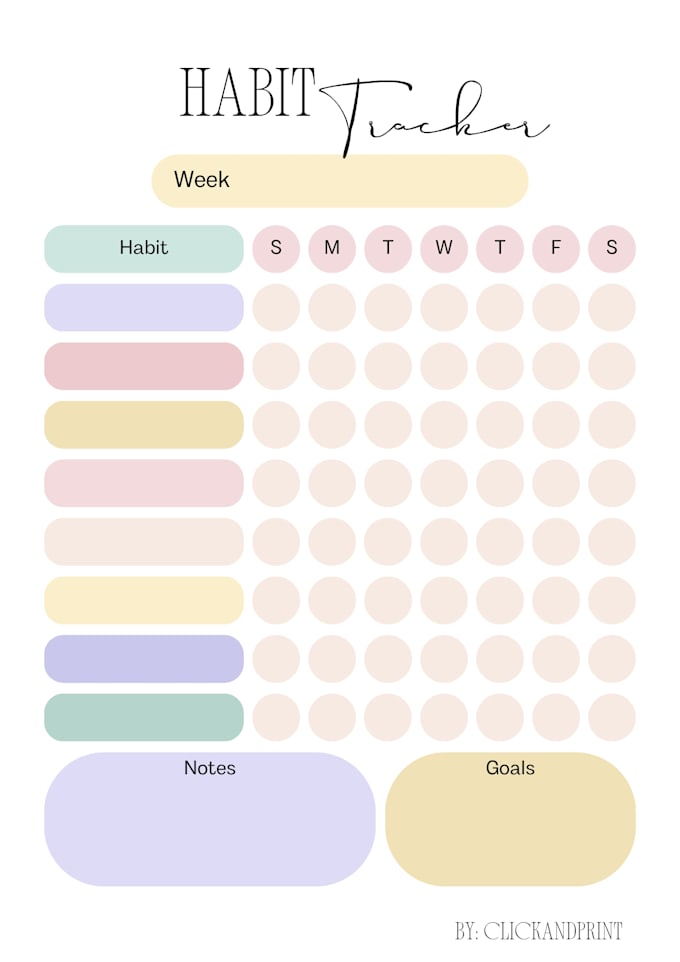 create a printable weekly planner PDF in canva