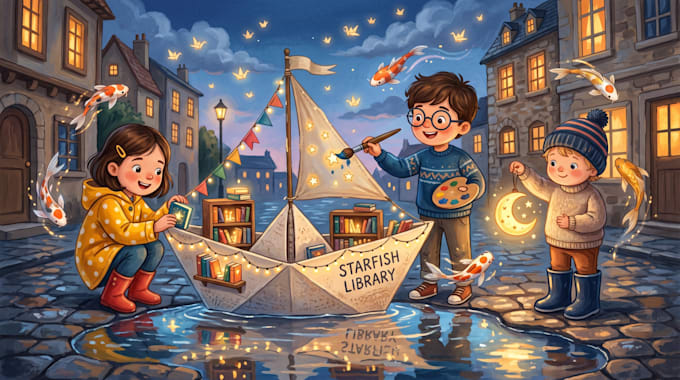 create whimsical gouache children storybook illustrations for your book