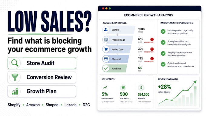 audit your ecommerce store and create a growth plan