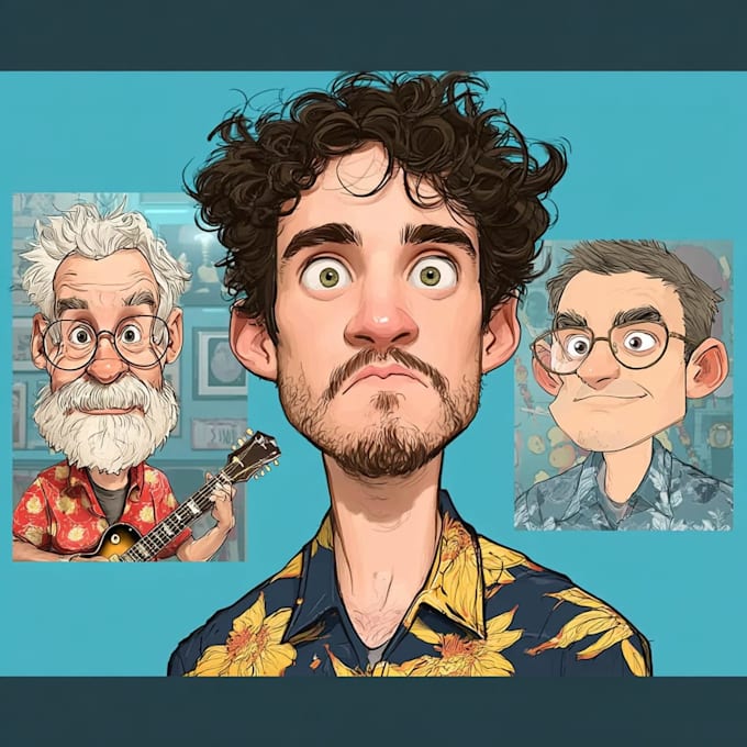 draw custom portraits and caricatures